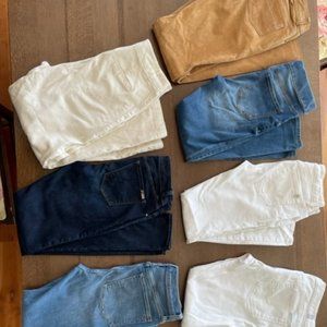 7 PAIRS of JEANS / PANTS - BUNDLE CLEARANCE SALE - 90% OFF RETAIL VALUE;